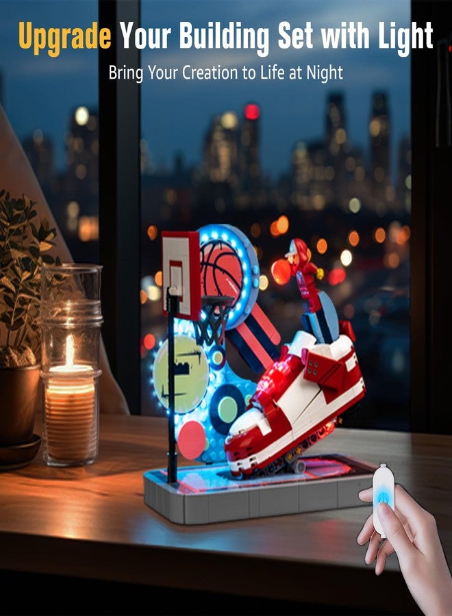 BrickSoul Light Up Kit Compatible with Lego Nike Dunk Trickshot 43021 Building Set, Upgrade Wired Dimmable Lighting Accessories for Nike Dunk Fans, Gift for Lego Fans, Not Included 43021 Model - Image 5